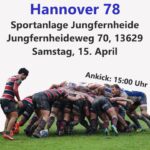 Bild für die Veranstaltung 1. Herren empfangen @hannover78rugby